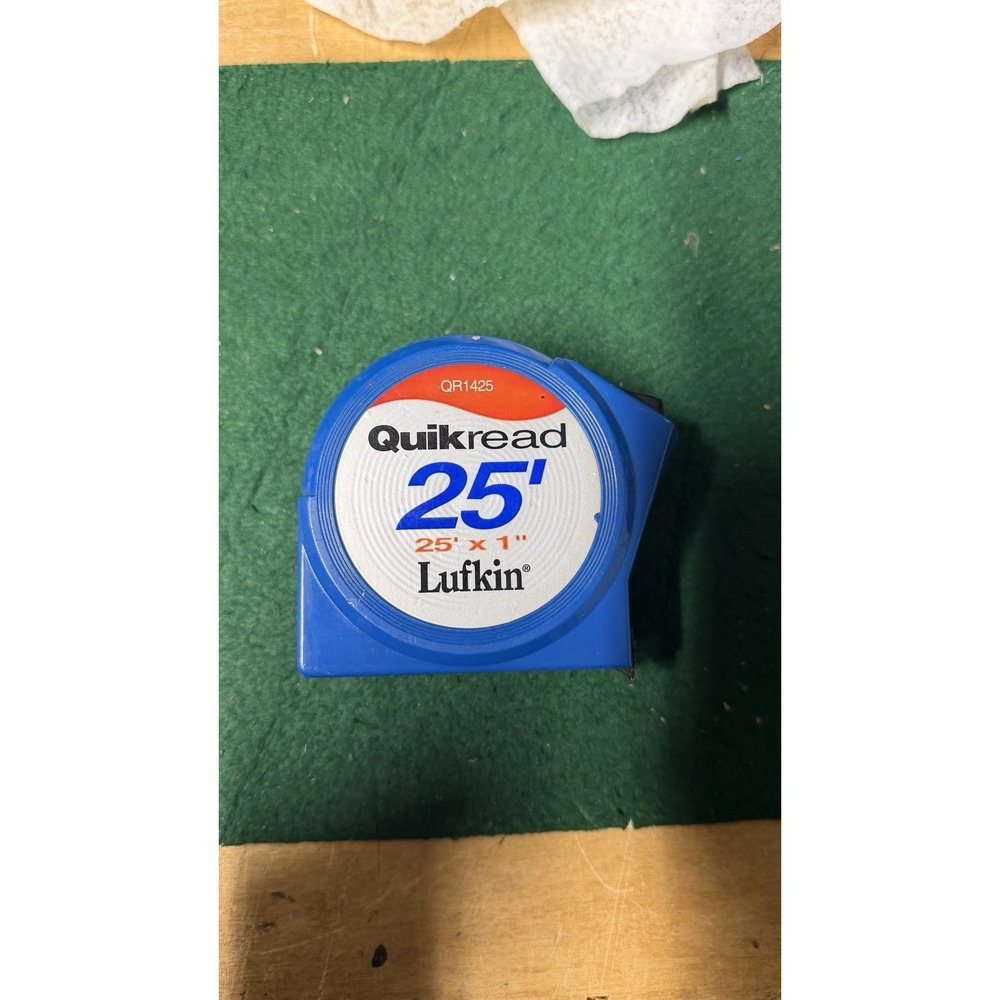 Lufkin Quikread 25' Tape‎ Measure QR1425 25 ft x 1 in Blue